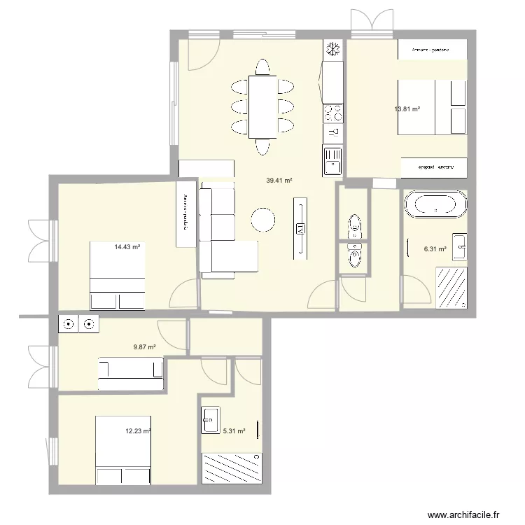 Plan zonz modifi&eacute;2. Plan de 