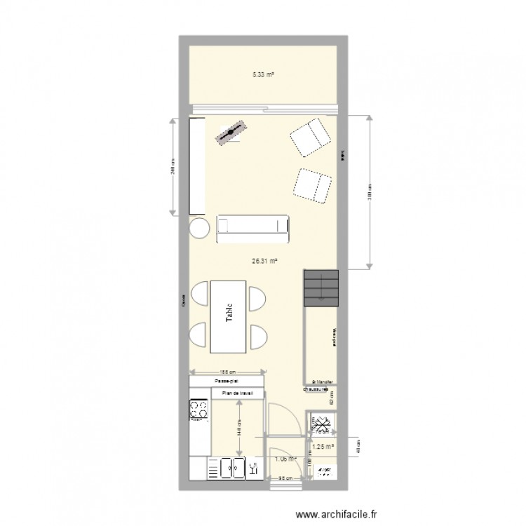 Le Corbusier Haut LC2. Plan de 0 pièce et 0 m2