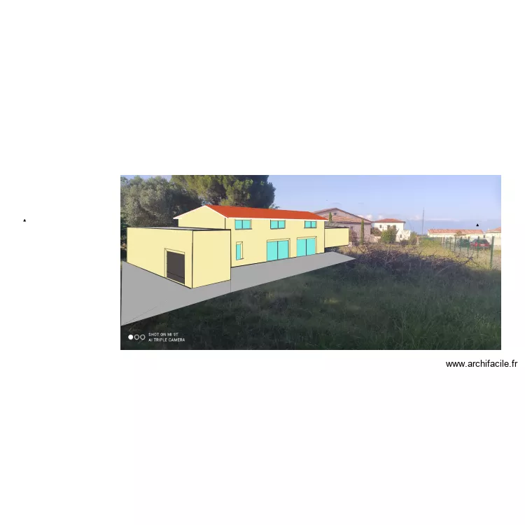 vue terrain. Plan de vue terrain. Plan de