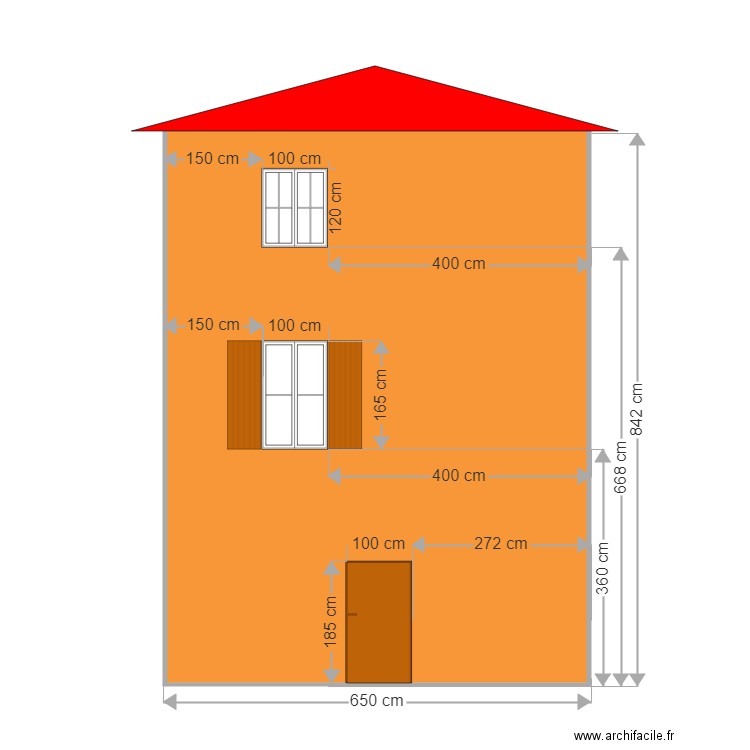 façade quincié 3. Plan de 0 pièce et 0 m2