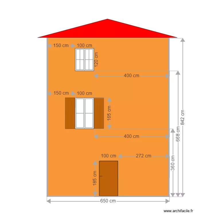 fa&ccedil;ade quinci&eacute; 3. Plan de 