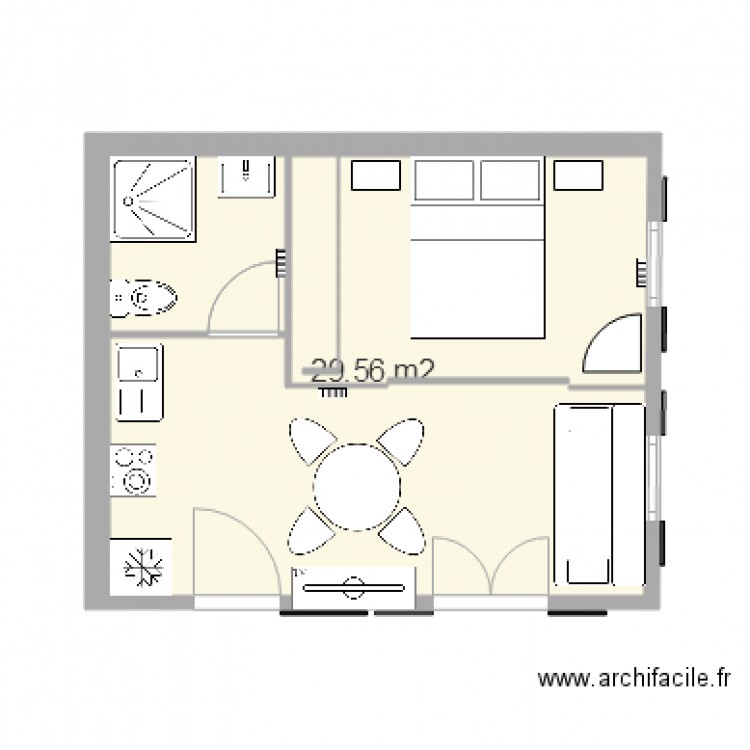 euronat 25m2. Plan de 0 pièce et 0 m2