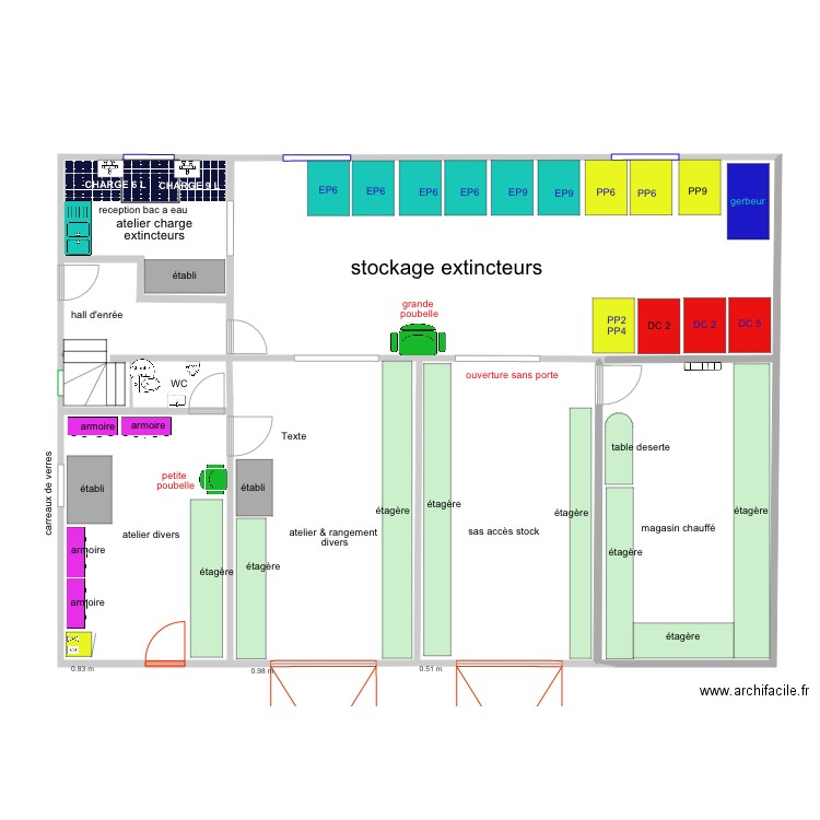 RDC BOISSY 1 disposition 19 mars 2019. Plan de 0 pièce et 0 m2