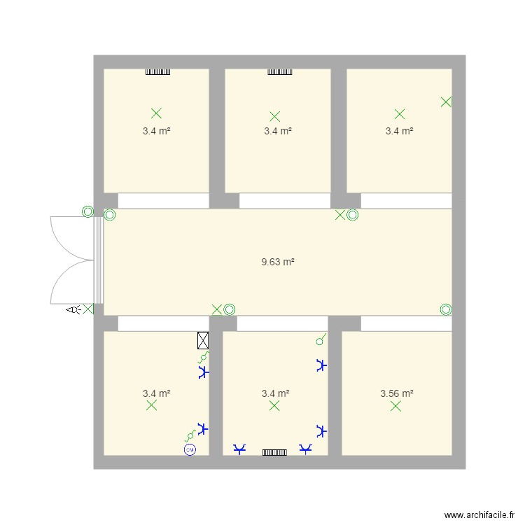 plan architectural M PATRICK. Plan de 0 pièce et 0 m2