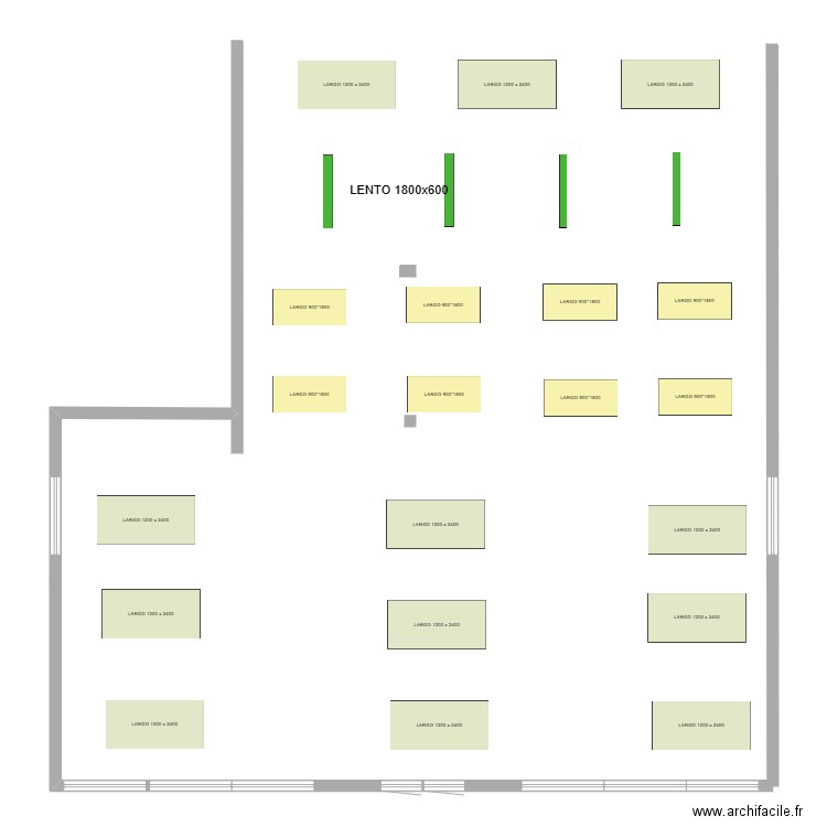BOUFFEMONT CANTINE. Plan de 0 pièce et 0 m2