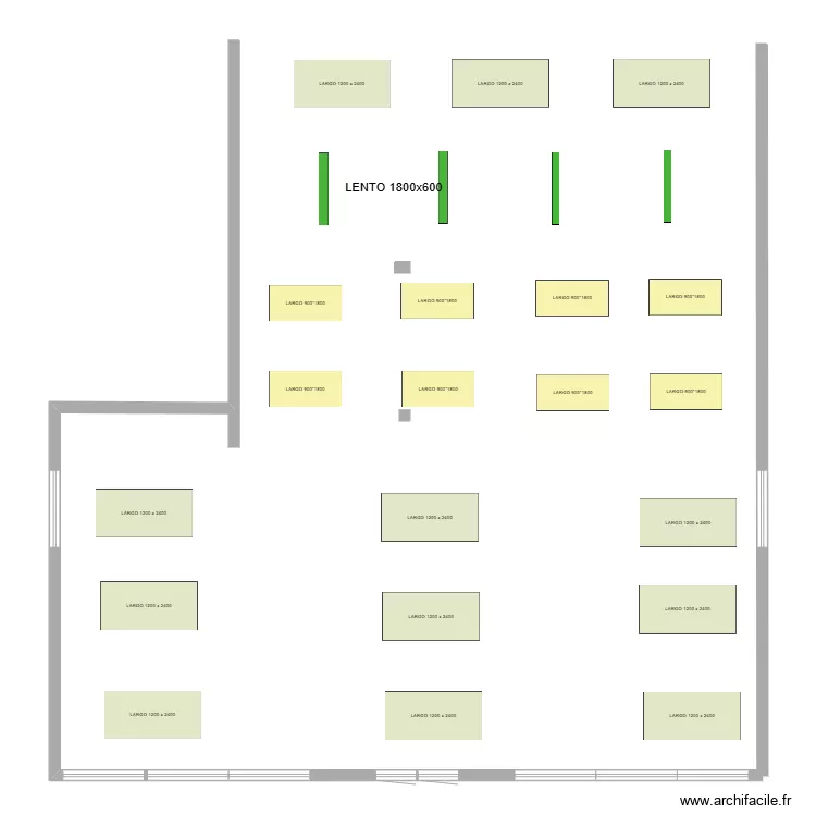 BOUFFEMONT CANTINE. Plan de 