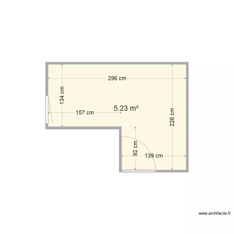 salle de bain. Plan de 