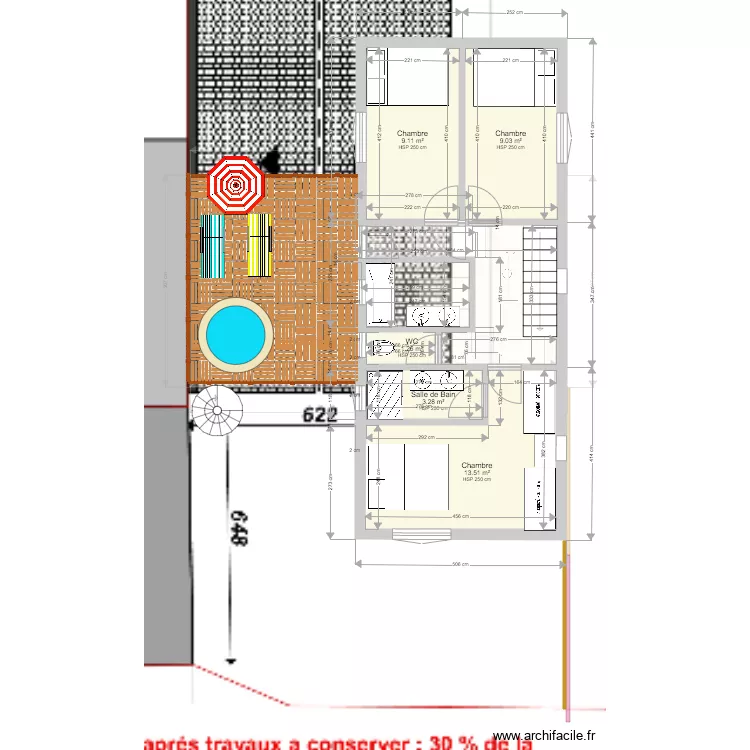 Projet variante. Plan de 