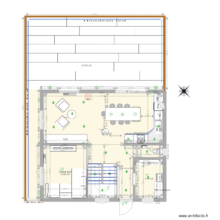 Les plaines - Elec eclairage - V4.13 - 25.08.2022. Plan de 16 pièces et 277 m2