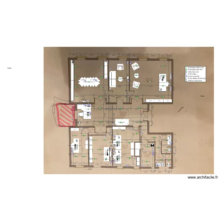 FELIX BARET. Plan de 