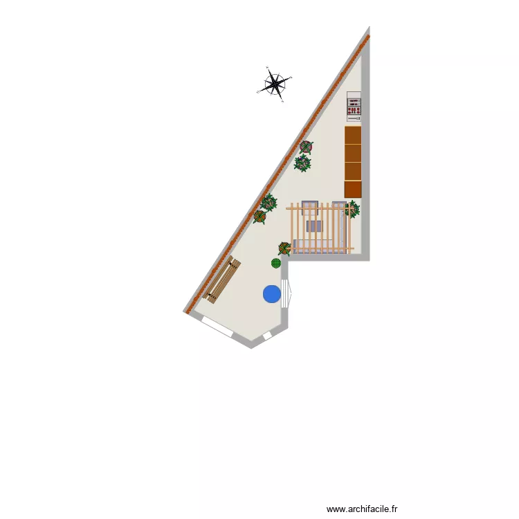 Terrasse. Plan de 