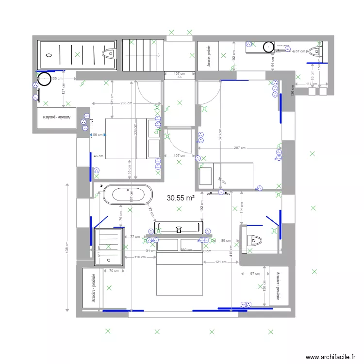 Roc Mer RDC   Plan Electricit&eacute; PC. Plan de 
