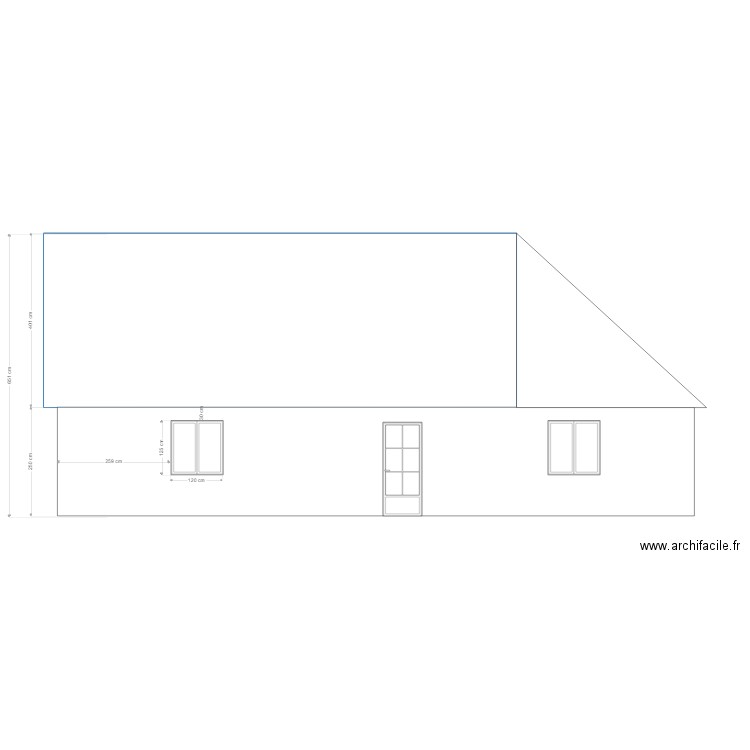 plan facade 4 . Plan de 0 pièce et 0 m2