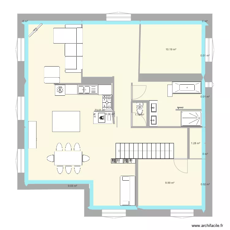 etage 3 chambres. Plan de etage 3 chambres. Plan de