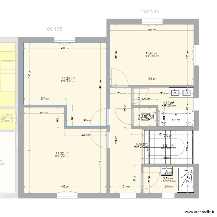 Maison Tydgat v1. Plan de 17 pièces et 153 m2