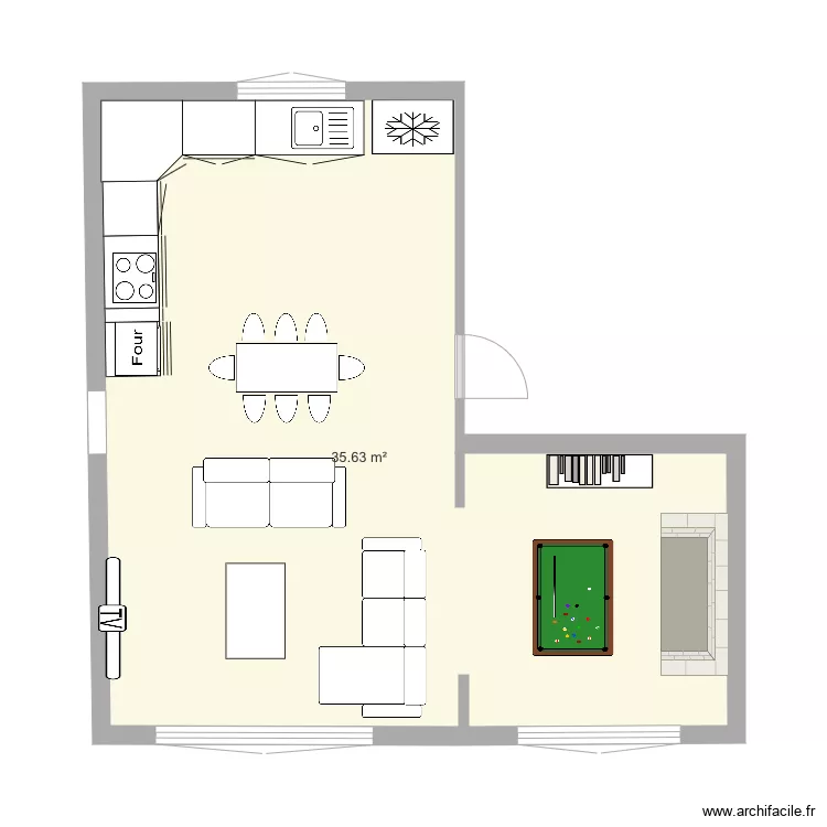 Maison3. Plan de 