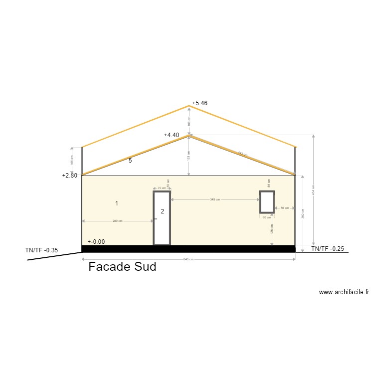 Coté Gauche. Plan de 0 pièce et 0 m2