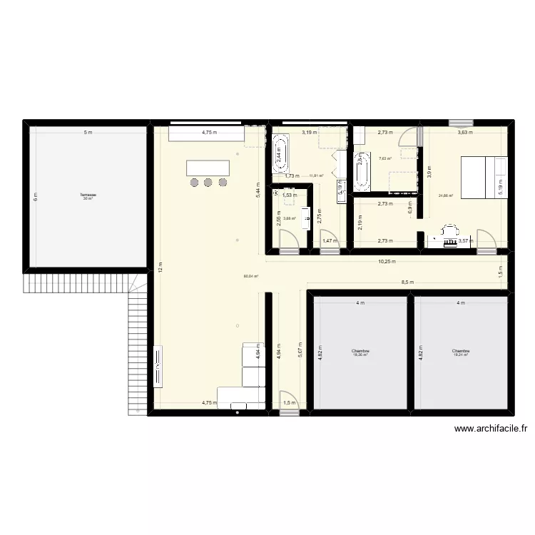 maioson plan 2. Plan de 8 et 197 m² maioson plan 2. Plan de 8 et 197 m²