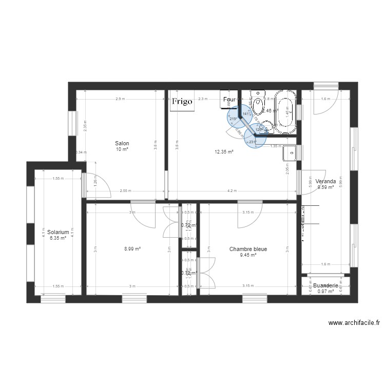 metres. Plan de 0 pièce et 0 m2
