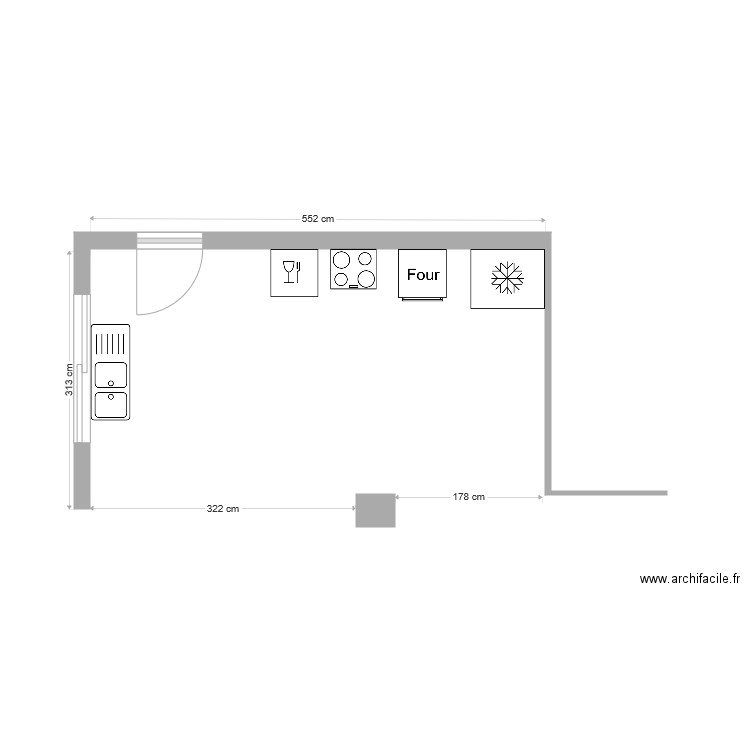 Laurus Cuisine. Plan de 0 pièce et 0 m2