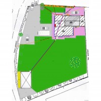 Plan aménagement extérieur Avec pelouse autour de la cabane 24 04 21