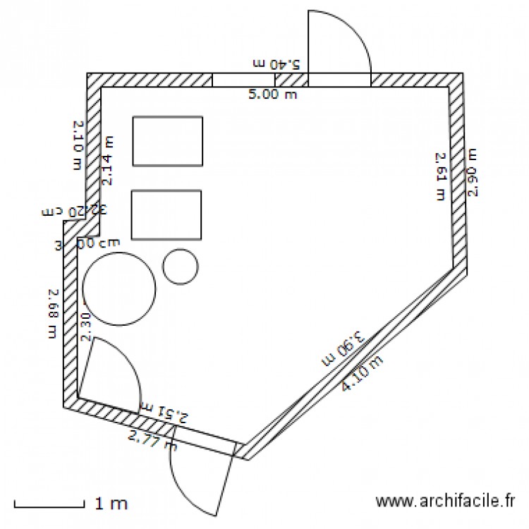 Local Chauffe 1. Plan de 0 pièce et 0 m2