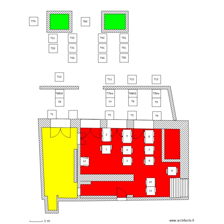 BISTROT GAGA. Plan de 0 pièce et 0 m2