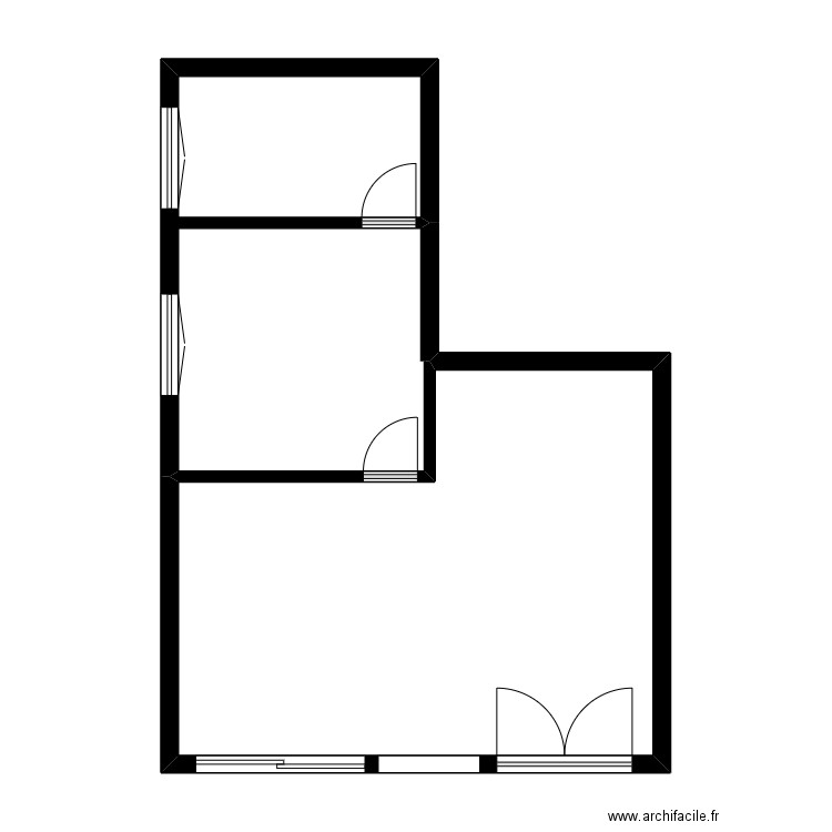 NATALI PO. Plan de 2 pièces et 54 m2