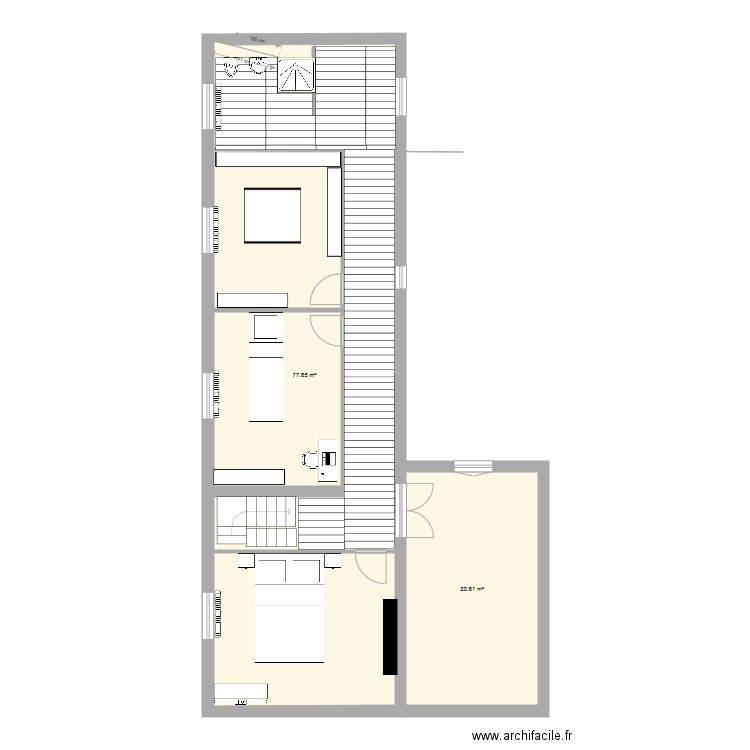 plan sol etage. Plan de 0 pièce et 0 m2