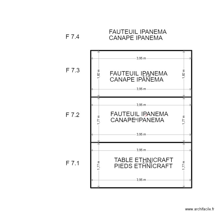 F 7. Plan de 0 pièce et 0 m2