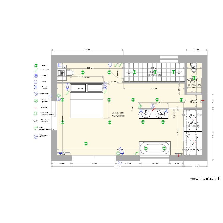 Tritons ch maitre V3 1207 elec A4. Plan de 0 pièce et 0 m2