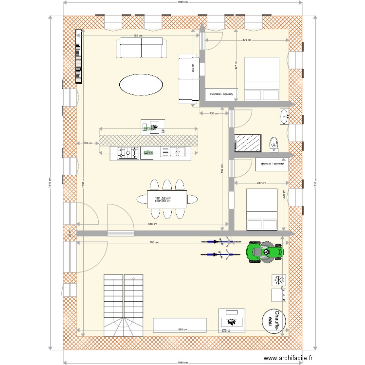 Rez de Chaussée. Plan de 0 pièce et 0 m2
