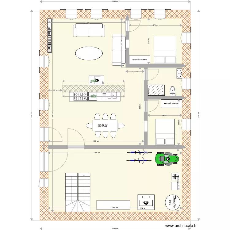 Rez de Chauss&eacute;e. Plan de 