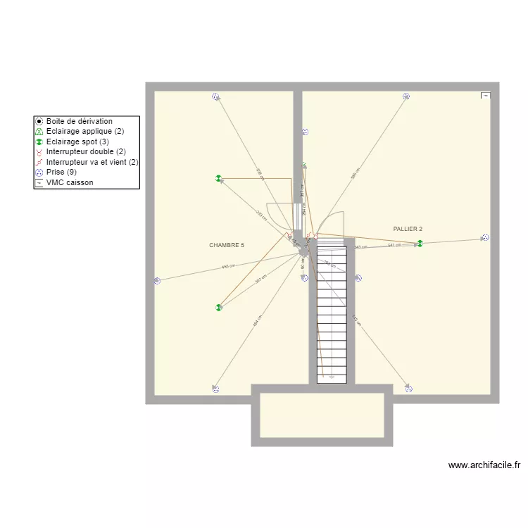COMBLES DATCHA COE. Plan de 