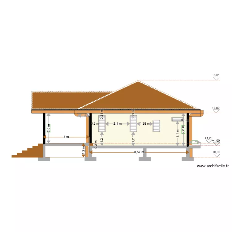 Façade Gauche B. Plan de Façade Gauche B. Plan de