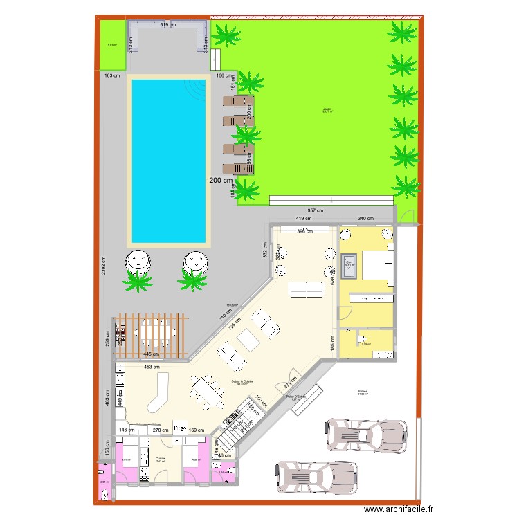 20 X 30 V  MAYA. Plan de 23 pièces et 736 m2