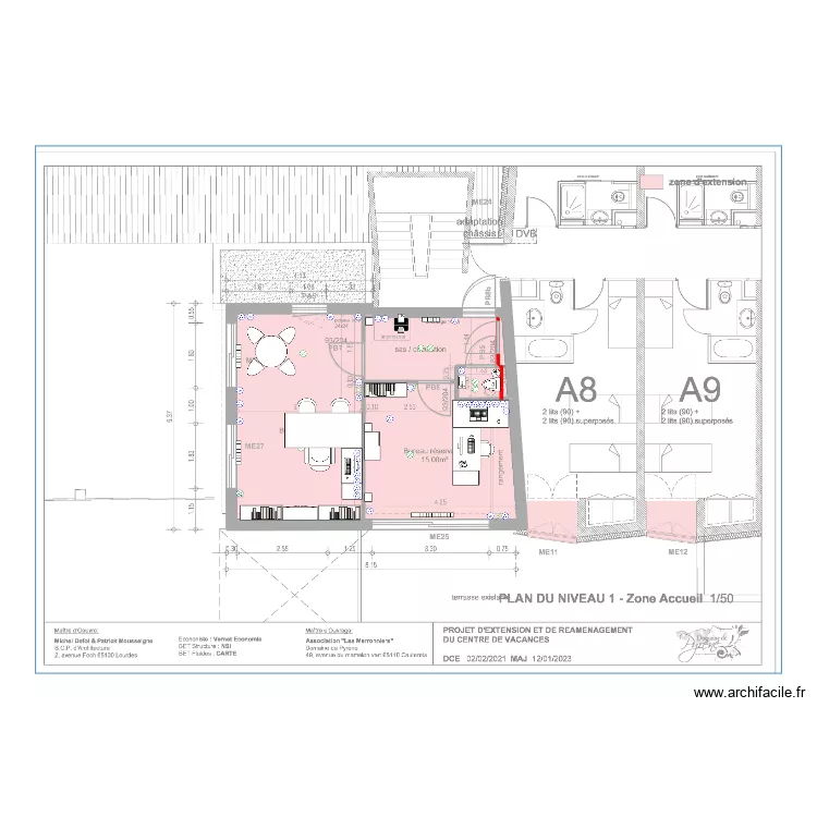 bureaux r+1. Plan de 