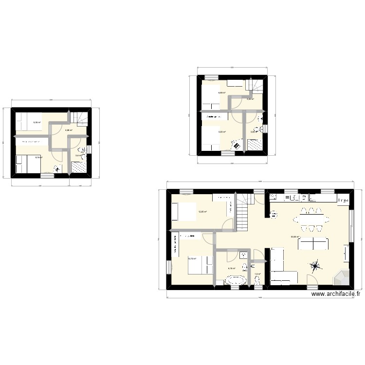 maison néoules 2. Plan de 13 pièces et 132 m2