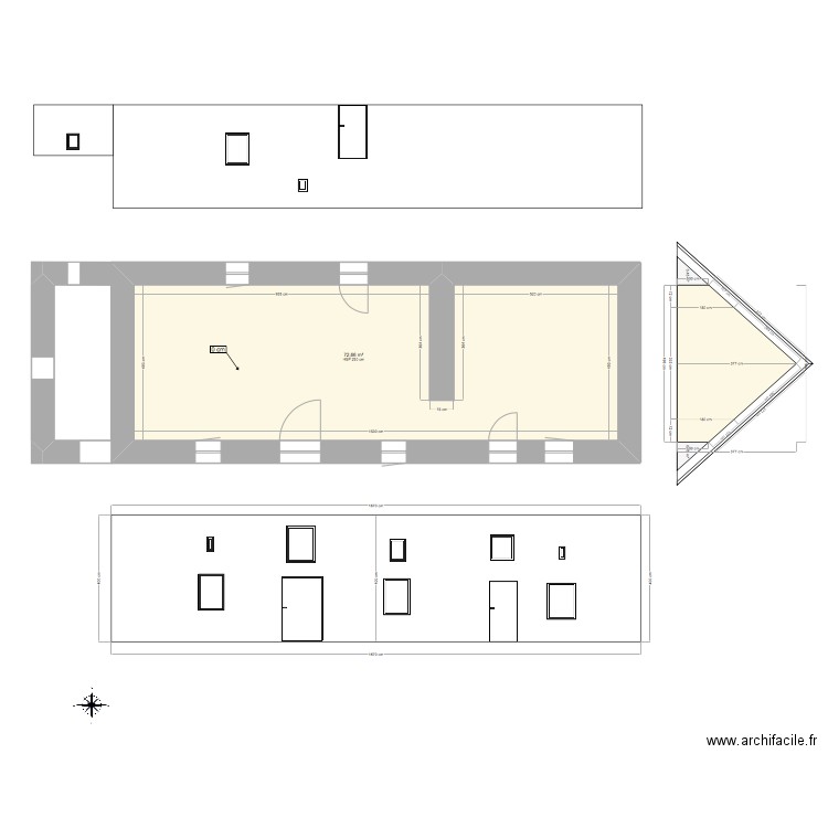 LE LEVEE DIMENSIONS ETAT DES LIEUX PC 147 M2. Plan de 0 pièce et 0 m2