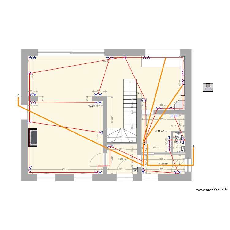 plan maison  RDC 2 Prises. Plan de 0 pièce et 0 m2