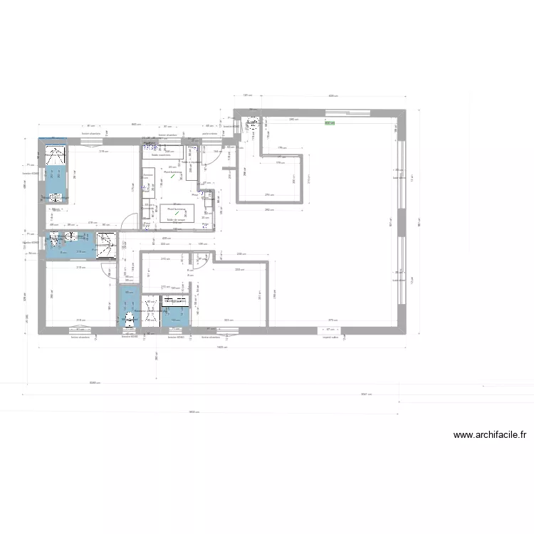 plan atelier sandrine. Plan de 