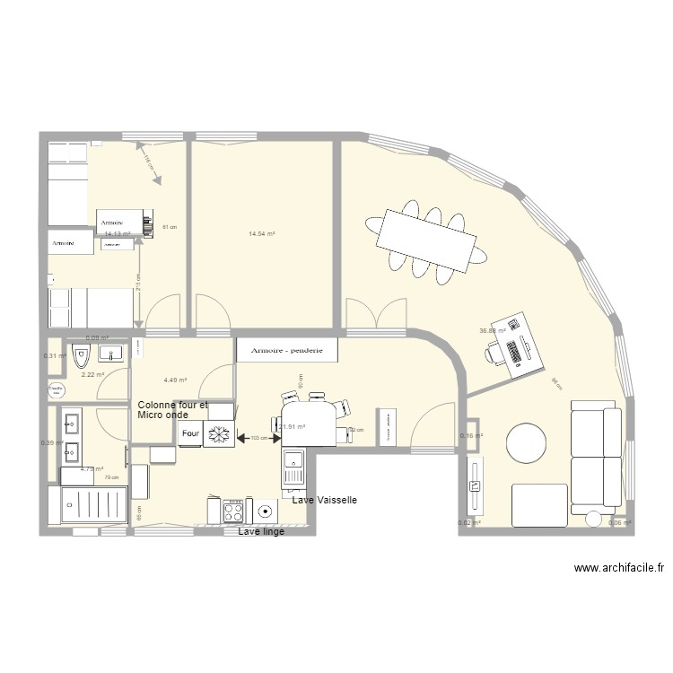 aurelien  chambre V3. Plan de 0 pièce et 0 m2