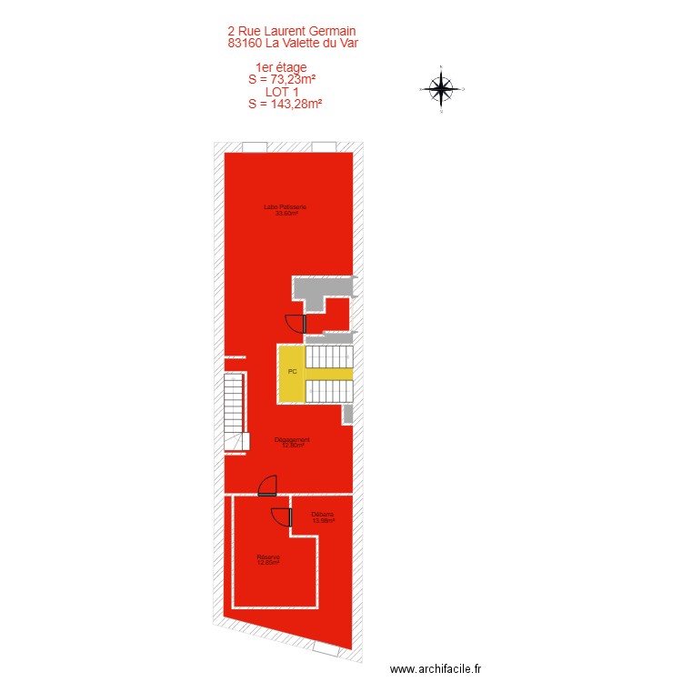 la valette 1er. Plan de 0 pièce et 0 m2