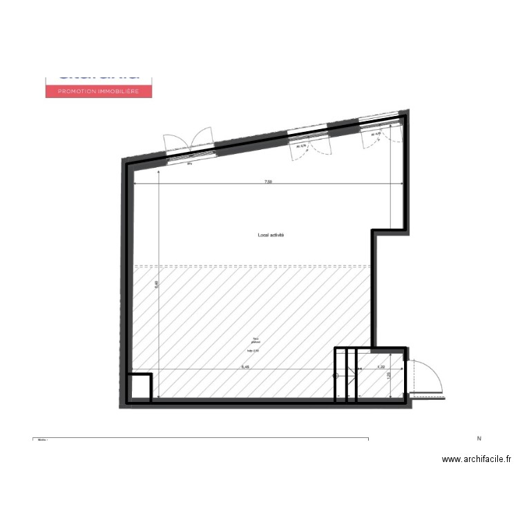 47228. Plan de 5 pièces et 87 m2