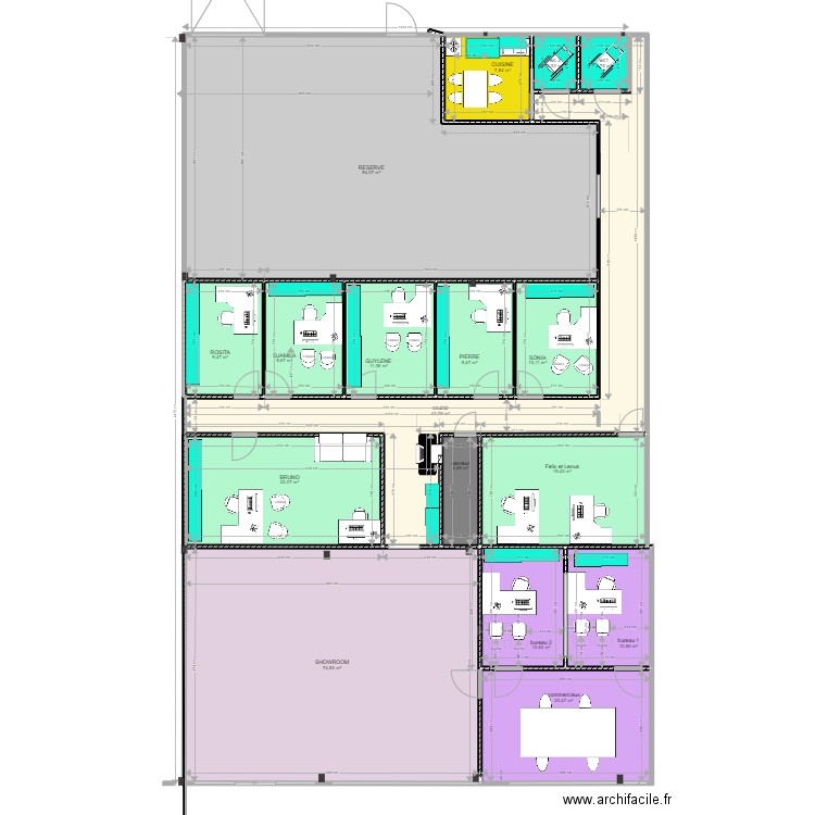 plan BR 19052022. Plan de 17 pièces et 362 m2