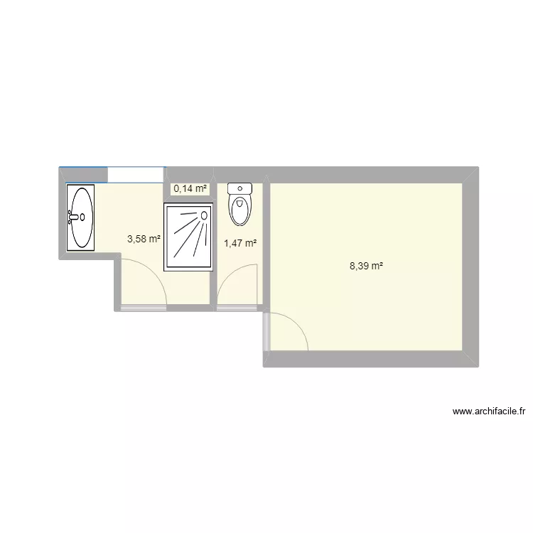 salle de bain sg actuelle avc meubles. Plan de 