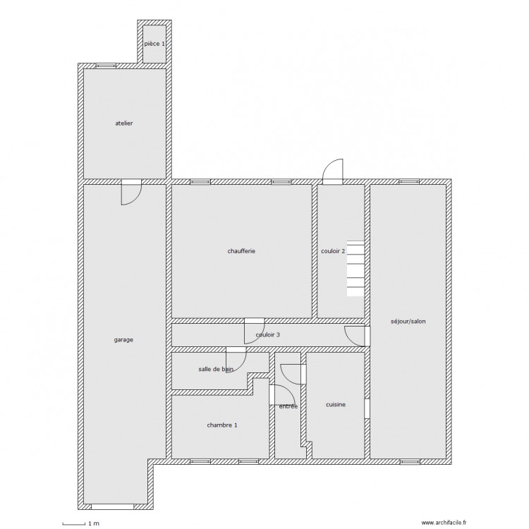 chupin rdc. Plan de 0 pièce et 0 m2