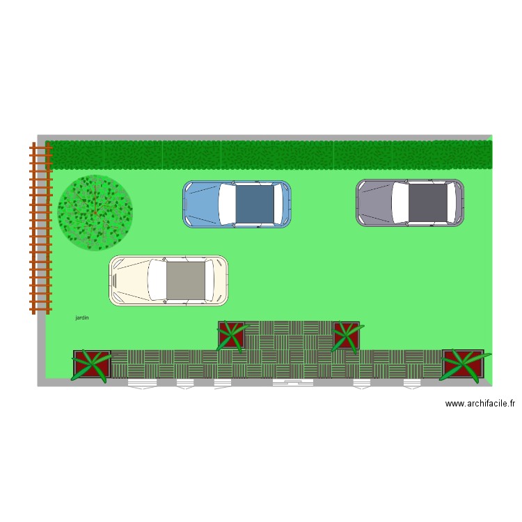 jardin Gif. Plan de 0 pièce et 0 m2