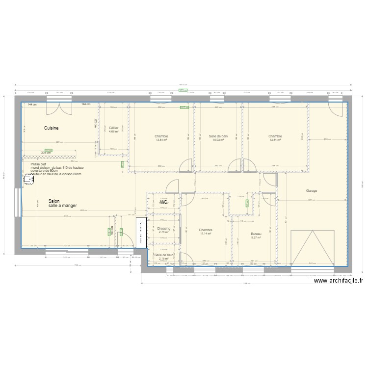 plan pour plaquiste. Plan de 0 pièce et 0 m2