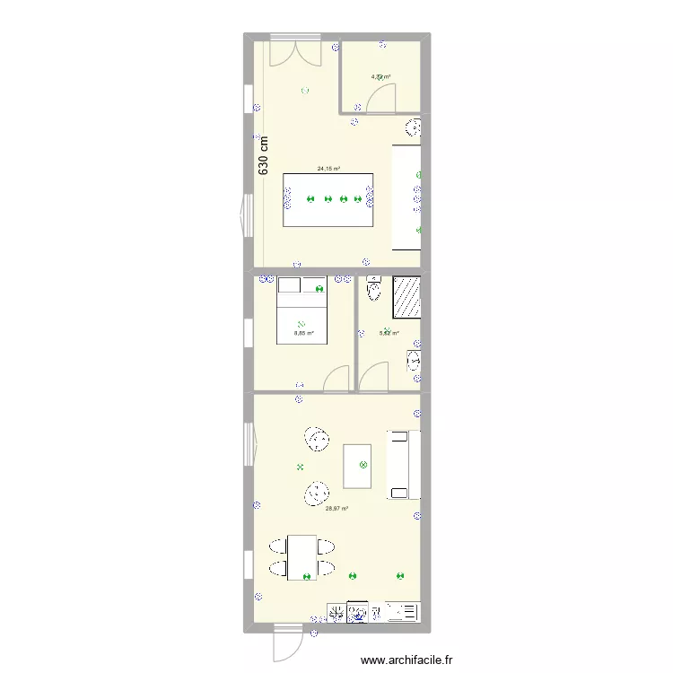 studio + atelier. Plan de studio + atelier. Plan de